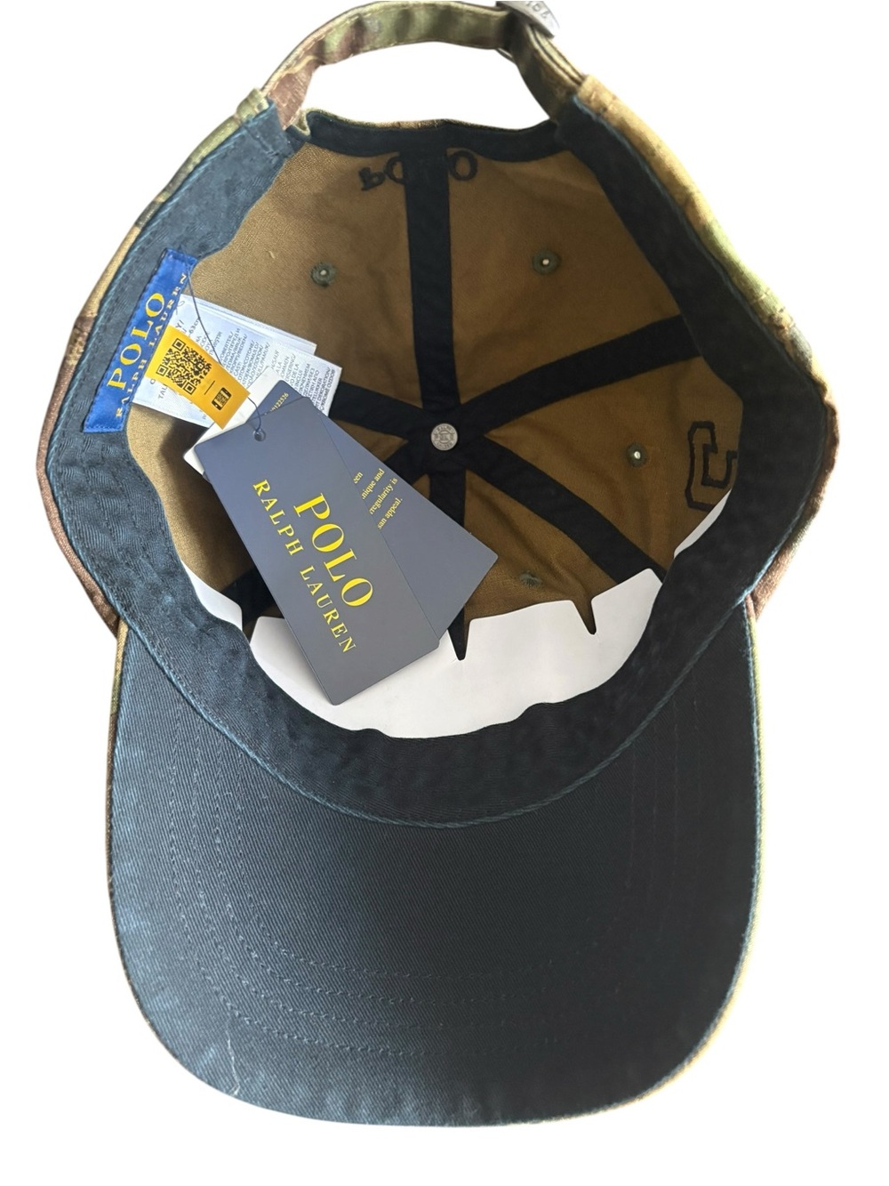 NWT Polo Ralph Lauren Camouflage Baseball Cap adjustable Back Strap OS - Picture 7 of 7